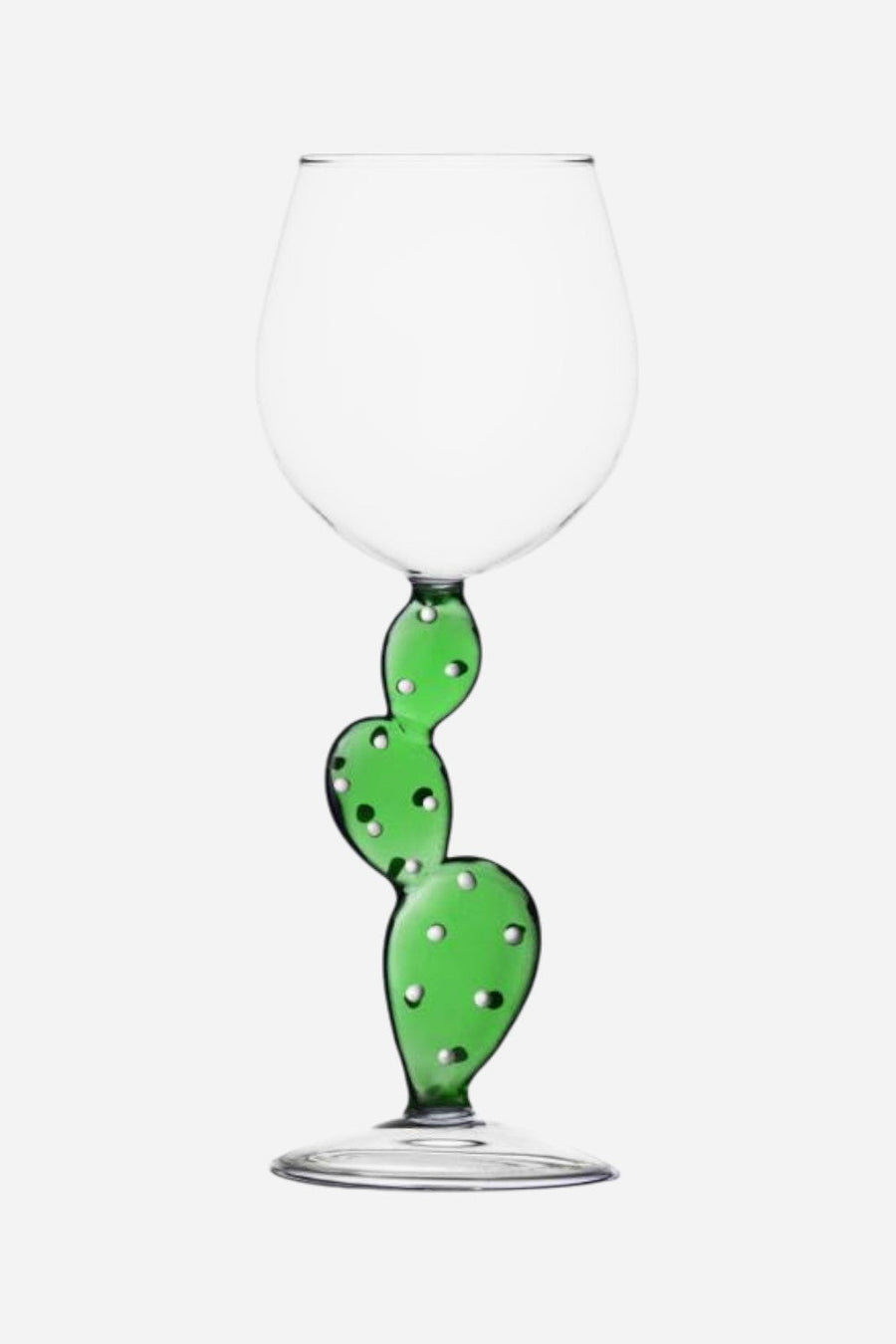 Ichendorf Cactus Green Stemmed Wine Glass – front view