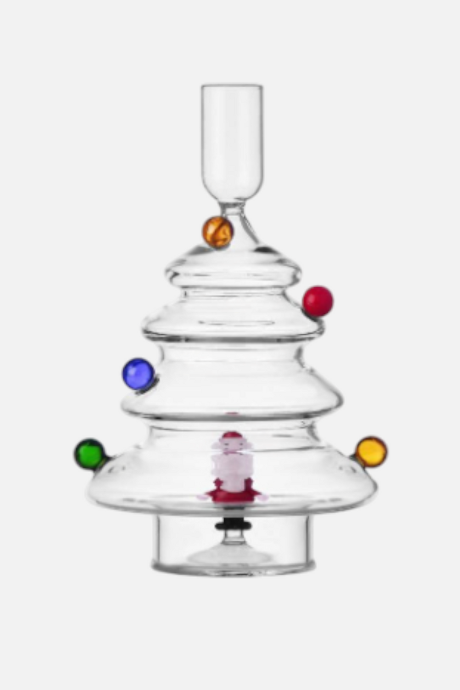 Ichendorf Candleholder Santa & Colored Balls – front view