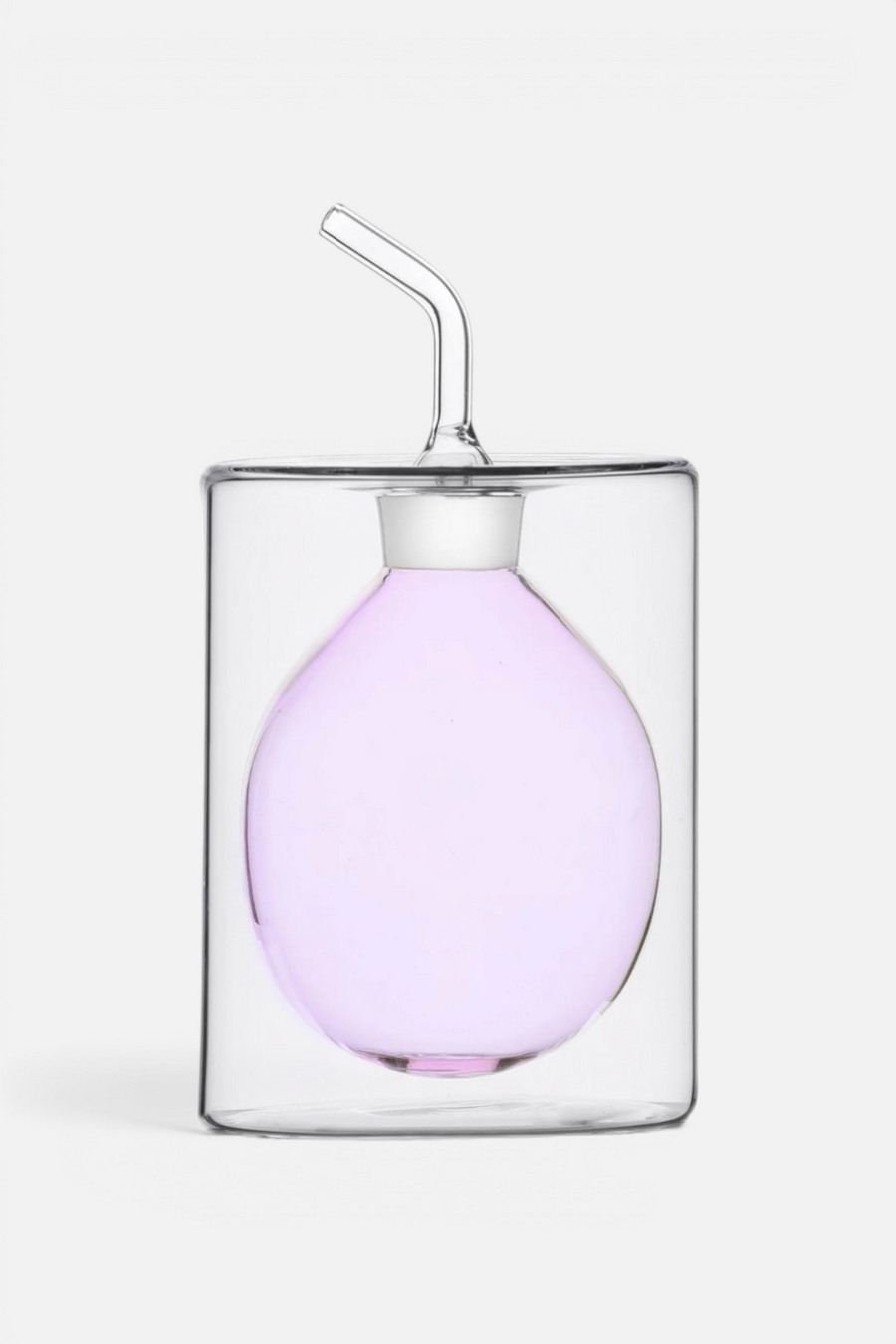 Ichendorf Cilindro Colore Pink Oil Bottle – front view