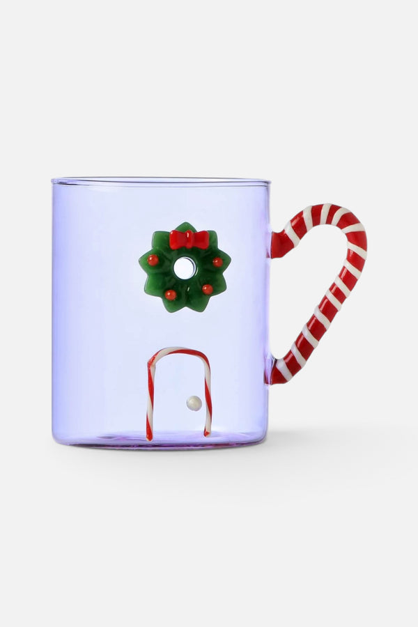 Ichendorf Sweet & Candy Lilac Mug with Candy Cane Handle