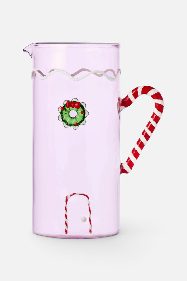 Ichendorf Sweet & Candy Pink Jug with Candy Cane Handle
