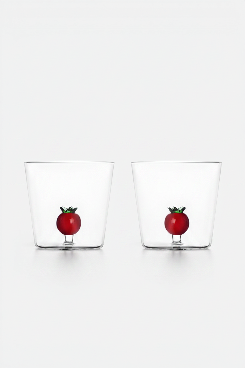 Ichendorf Tomato Tumbler, Set of 2 – front view
