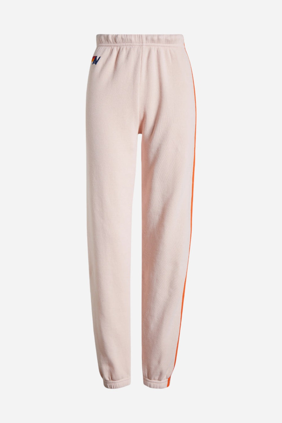 Aviator Nation 5 Stripe Sweatpants in Light Pink