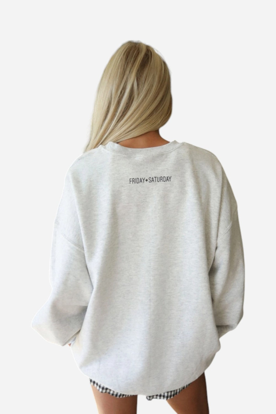 Friday + Saturday Tis the Season Sweatshirt in Grey
