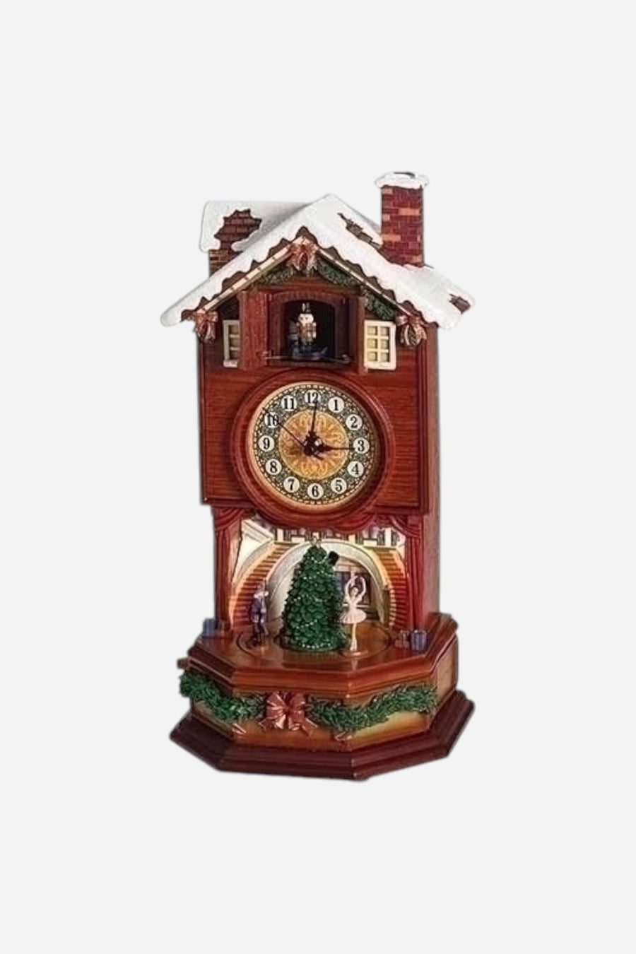 Nutcracker LED Rotating Musical Clock