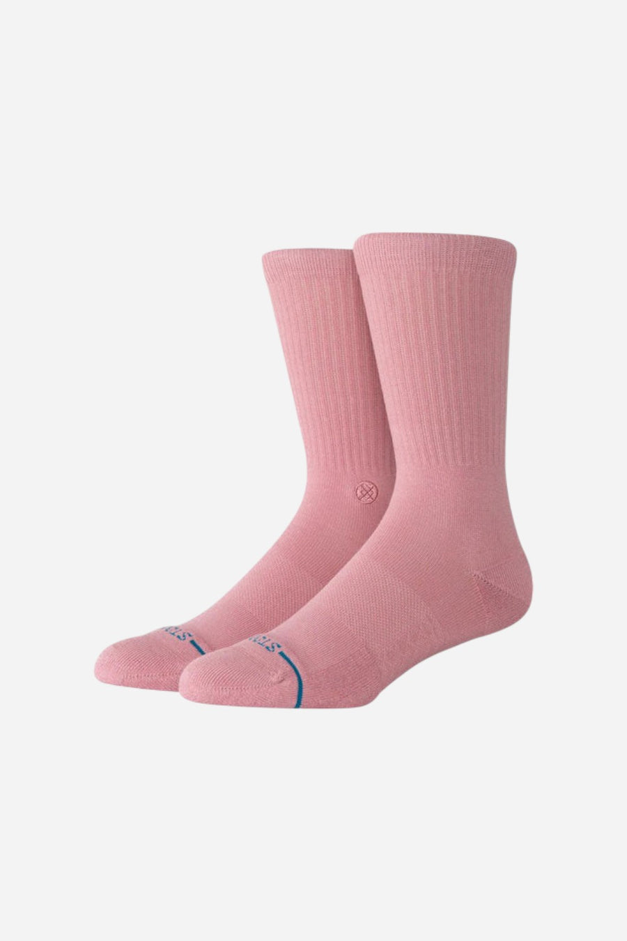 Stance Icon Crew Socks in Dusty Rose