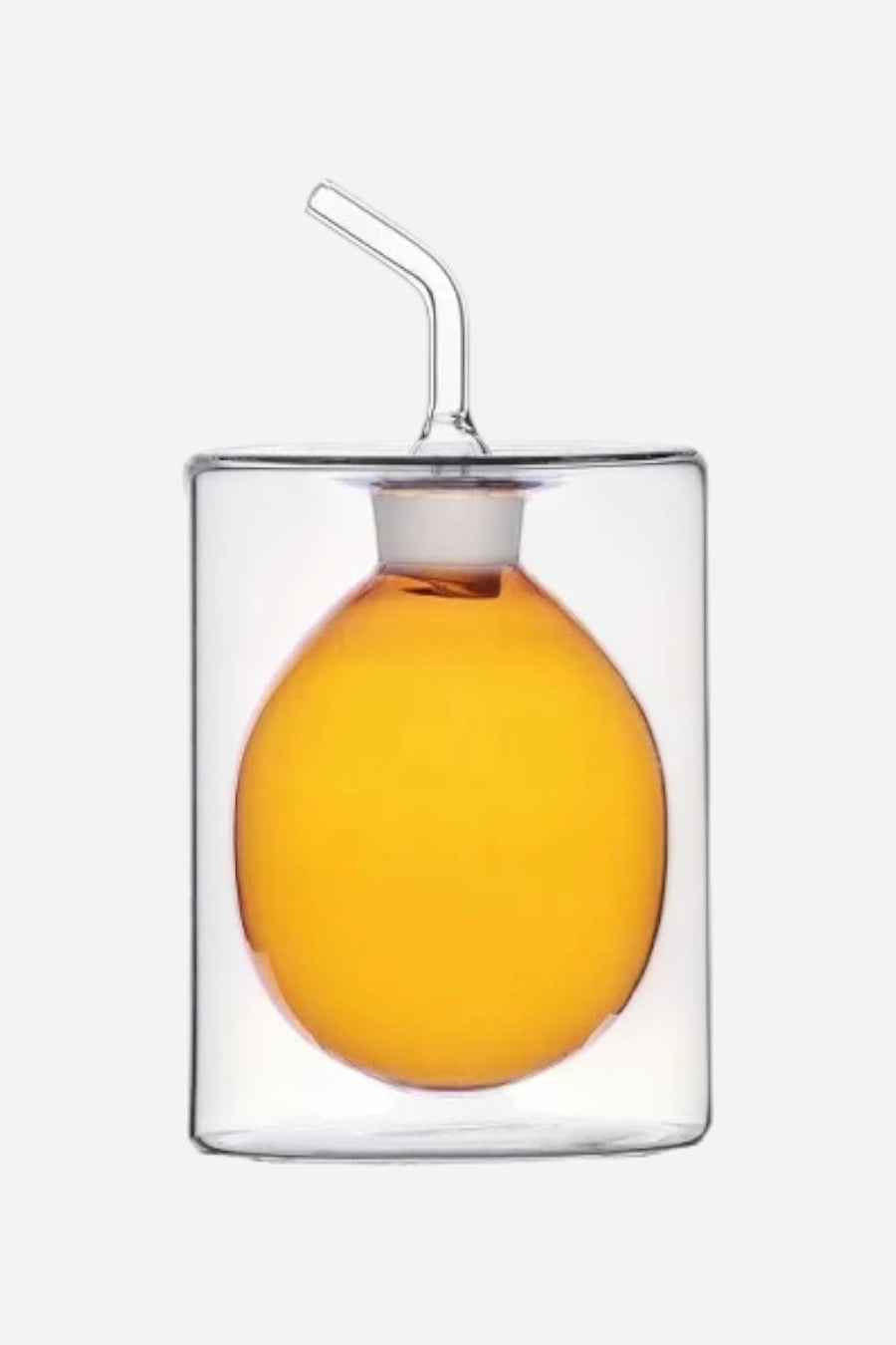 Ichendorf Oil Bottle in Amber Cilindro Colore