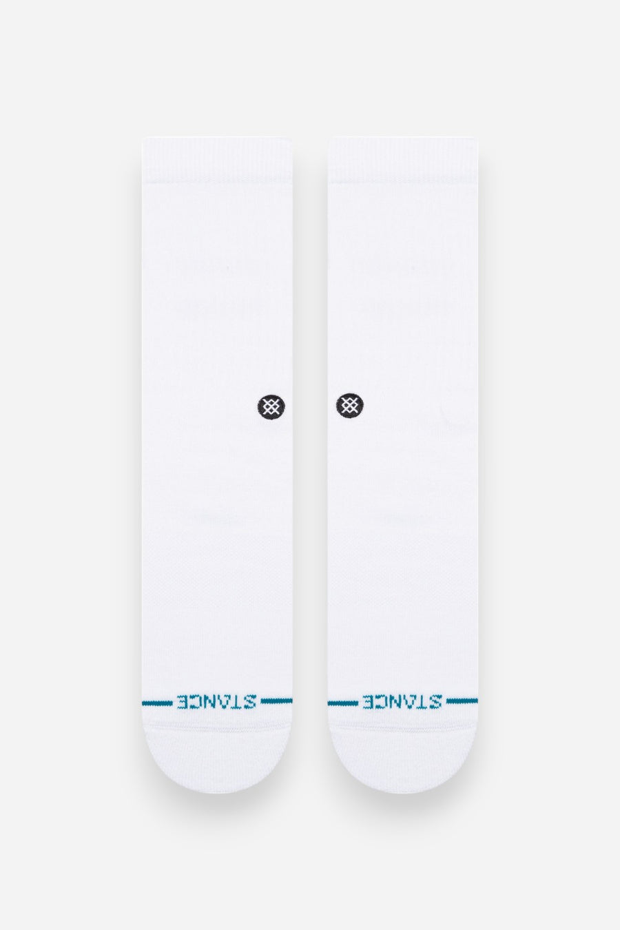 Stance Icon Crew Socks in White / Black