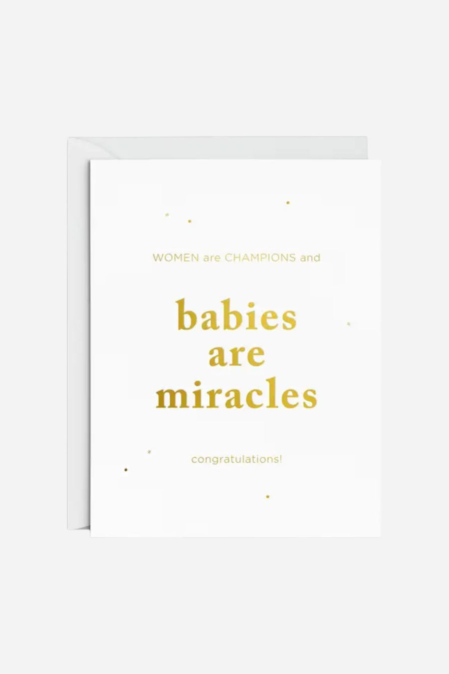 Babies Are Miracles Greeting Card