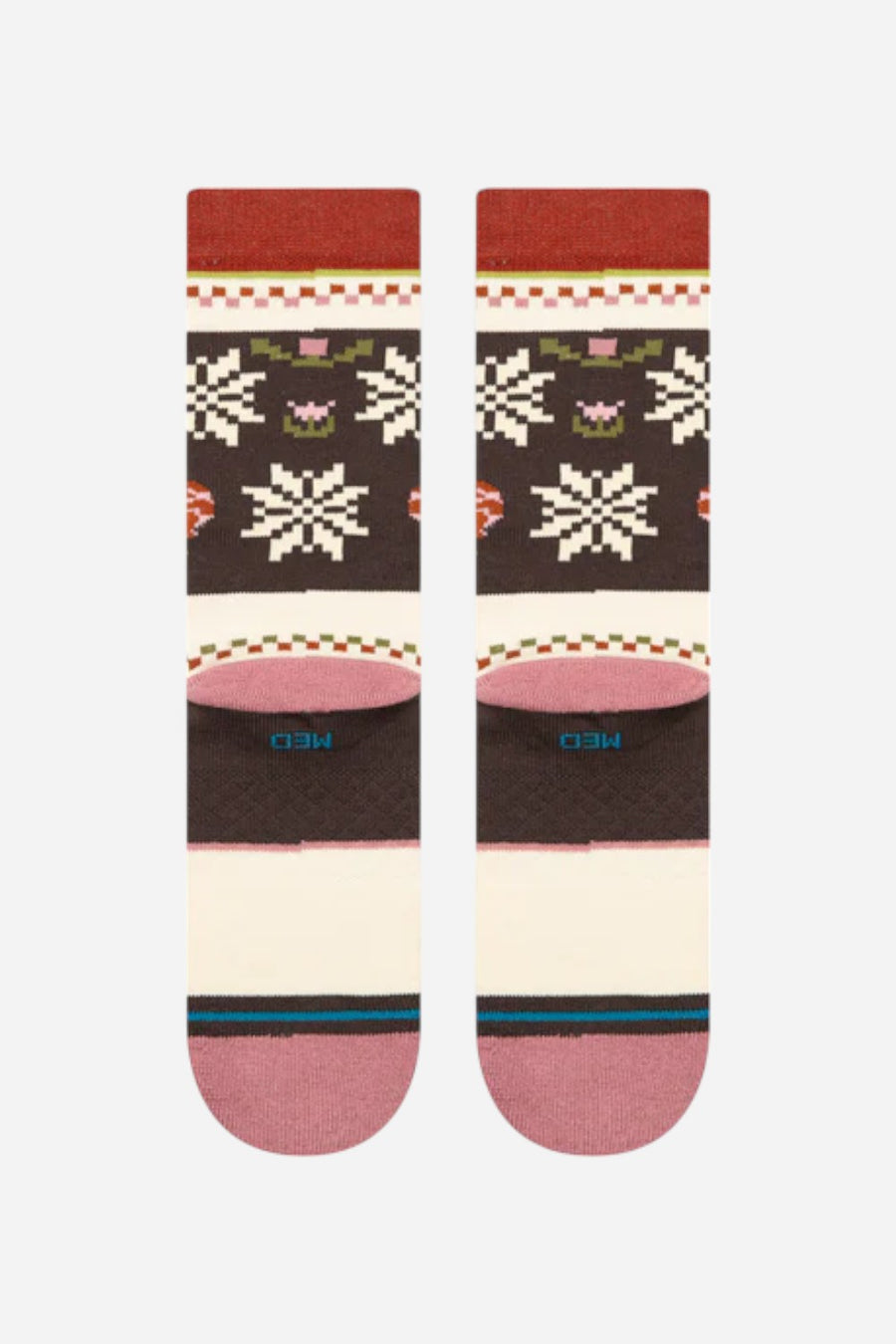 Stance Mistling Toes Crew Socks in Dusty Rose