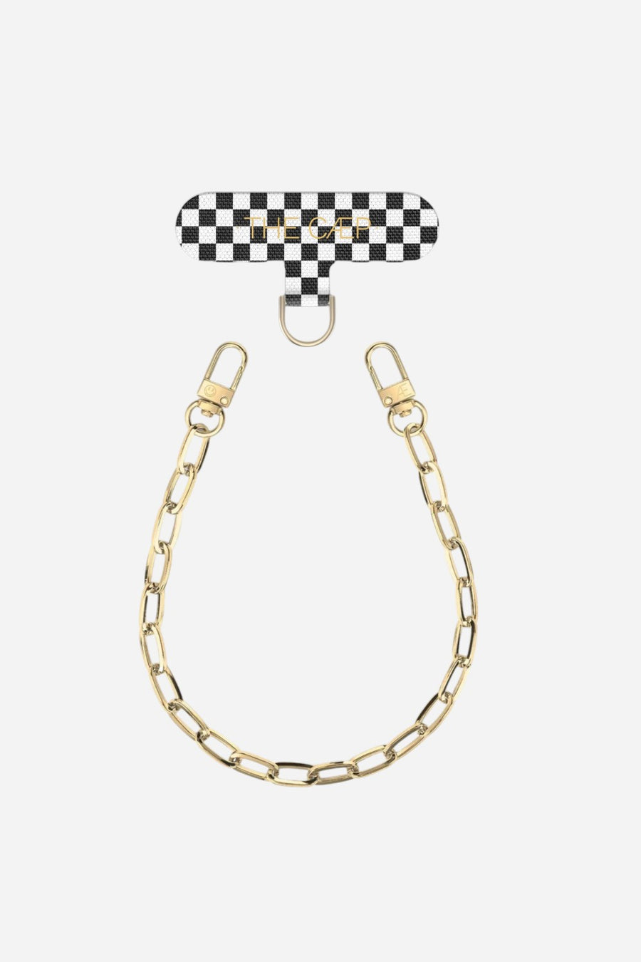 The Caep Gold Paperclip & Black Checkered Hitch