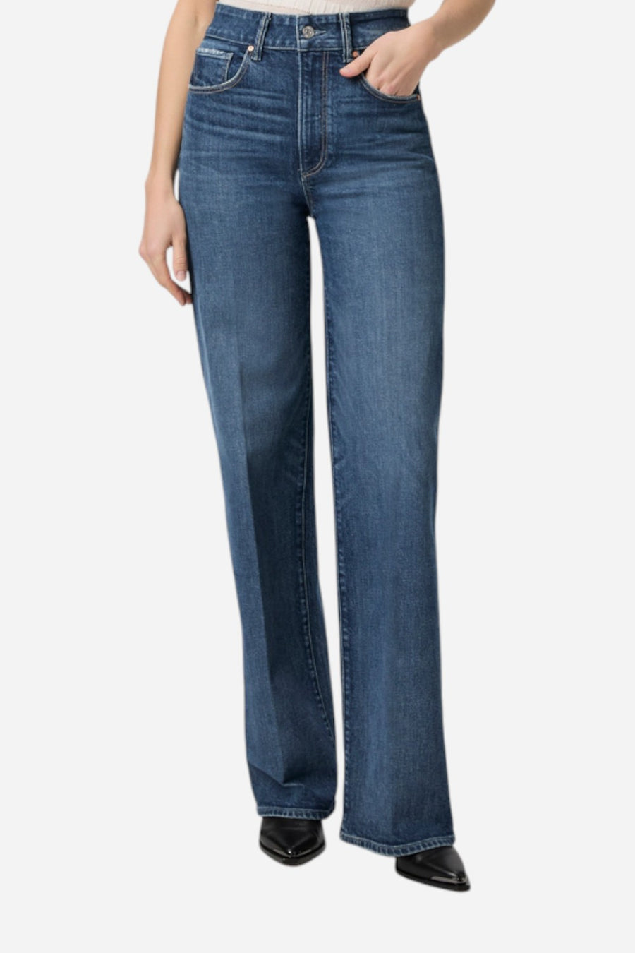 Paige Sasha 32" Wide Leg Jean in Boogie