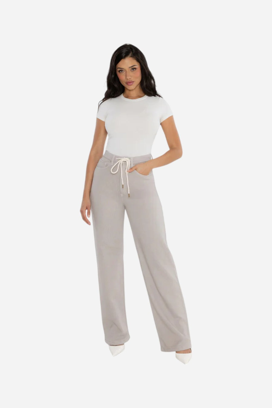 Rudes Denim The Riley Vintage High Rise in Creme