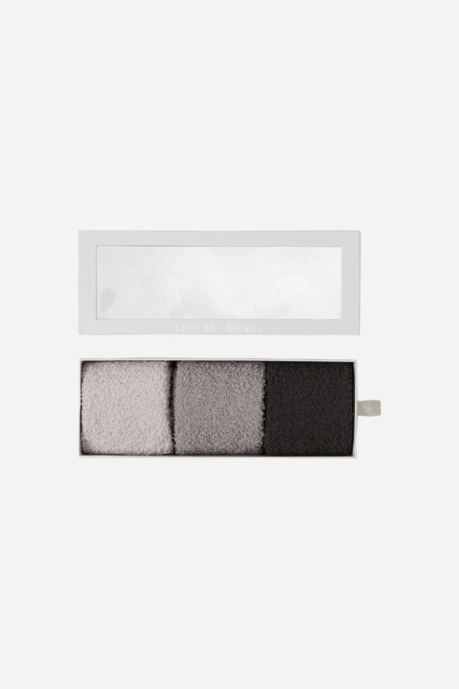Barefoot Dreams CozyChic 3 Pair Sock Set Carbon Multi