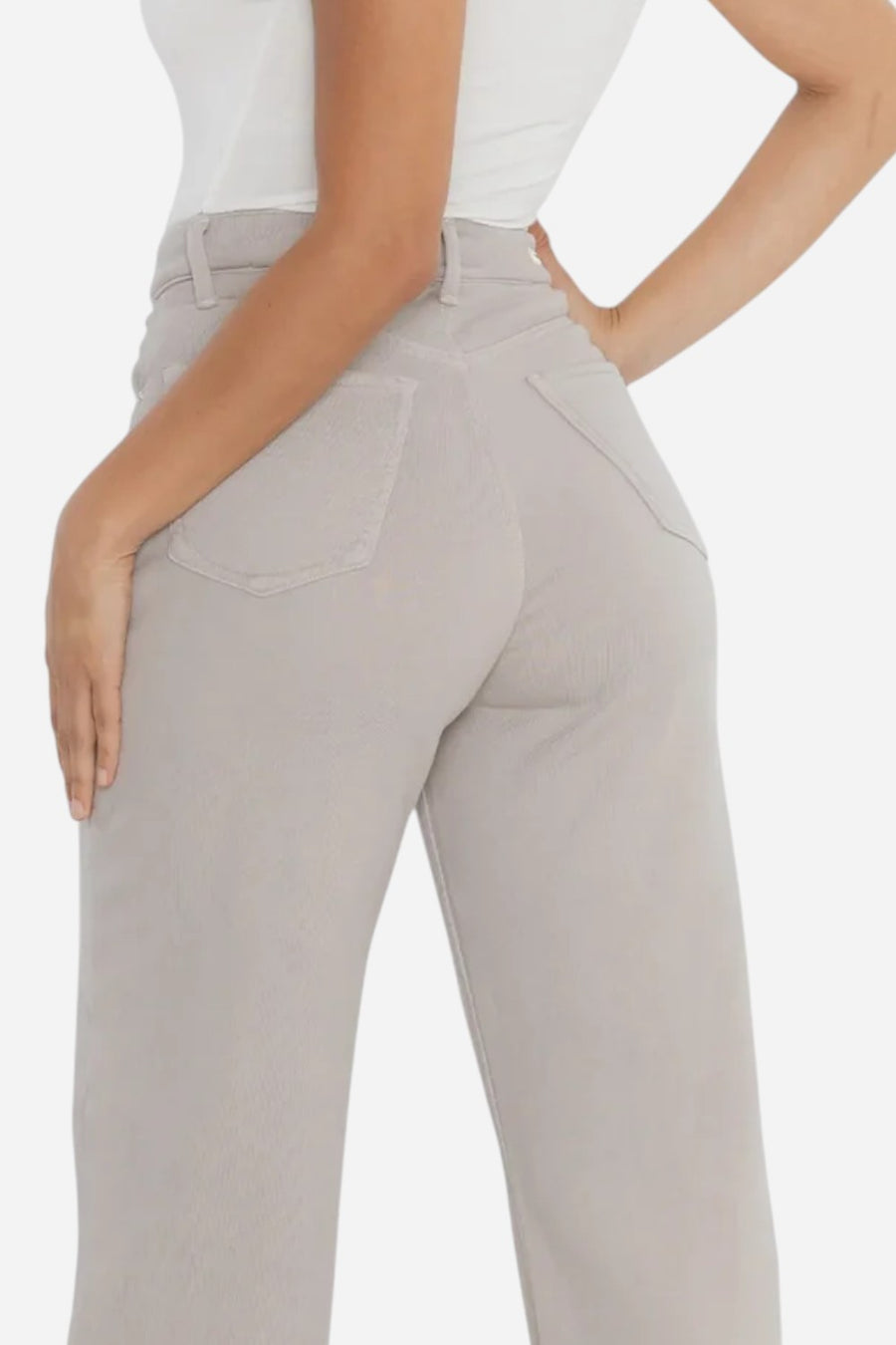 Rudes Denim The Riley Vintage High Rise in Creme