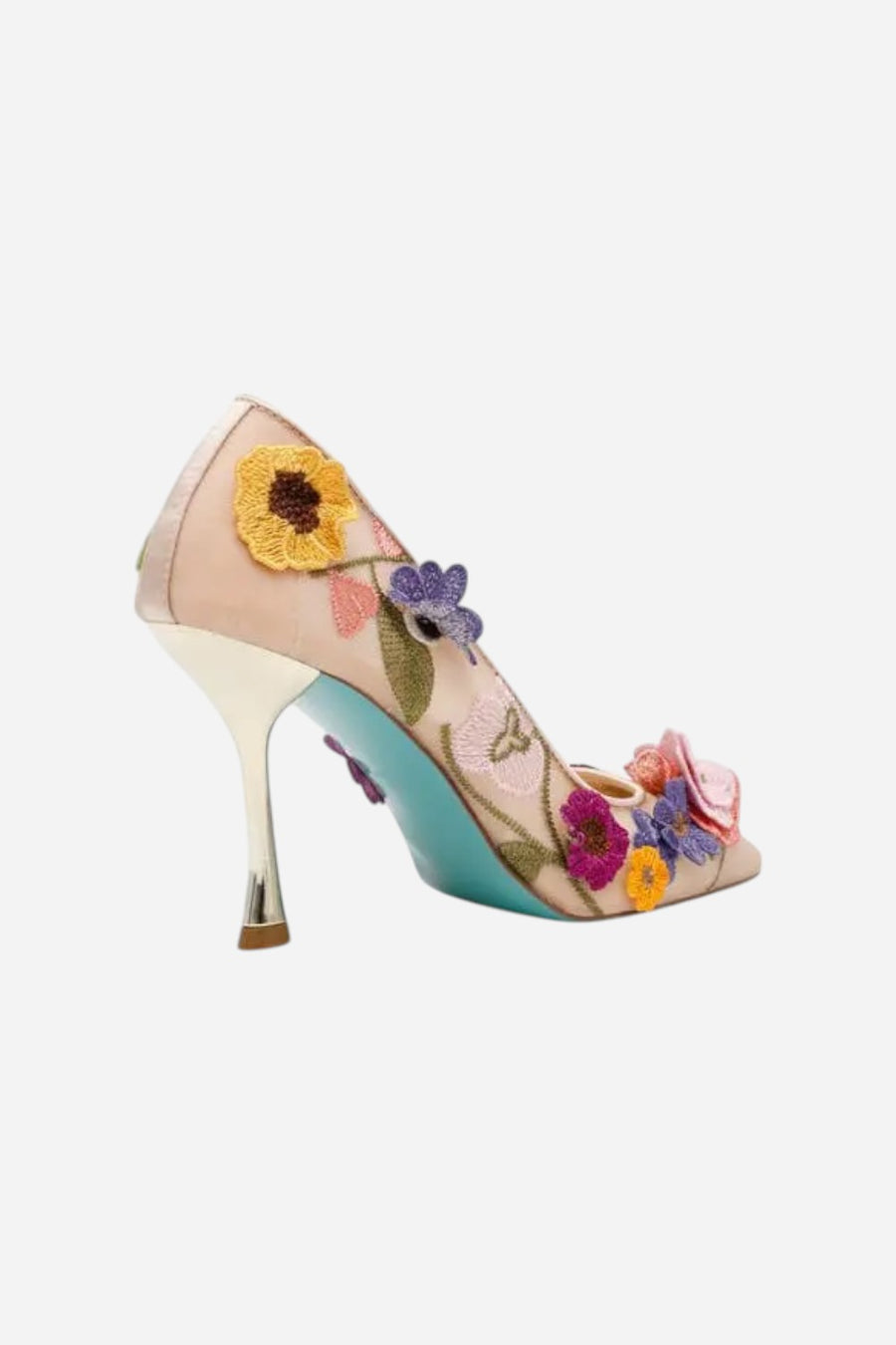 Betsey Johnson Aimey Pointed Toe Pump in Nude Floral