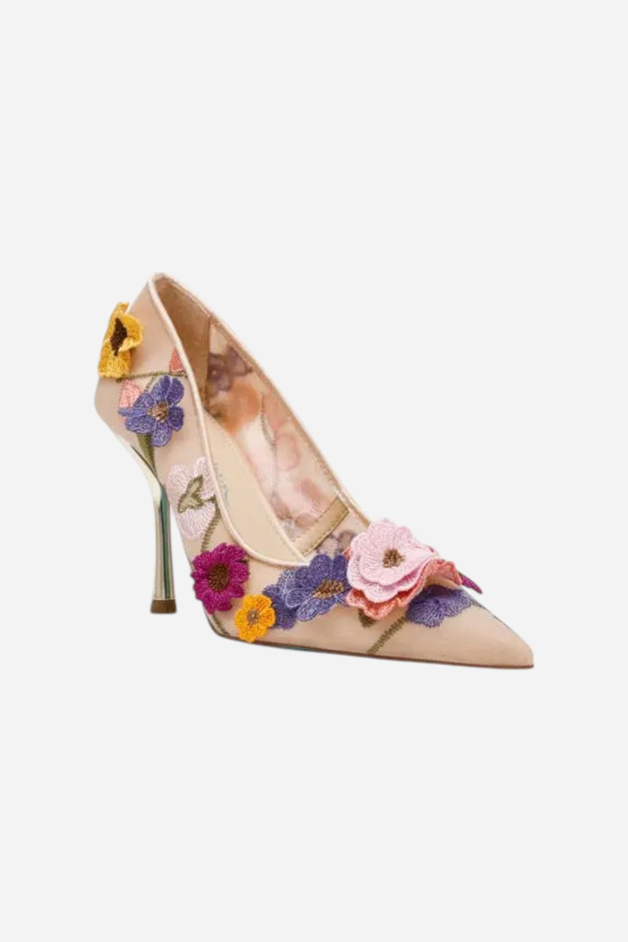 Betsey Johnson Aimey Pointed Toe Pump in Nude Floral