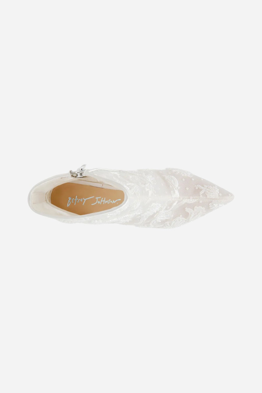 Betsey Johnson Merri Mesh Bootie in Ivory
