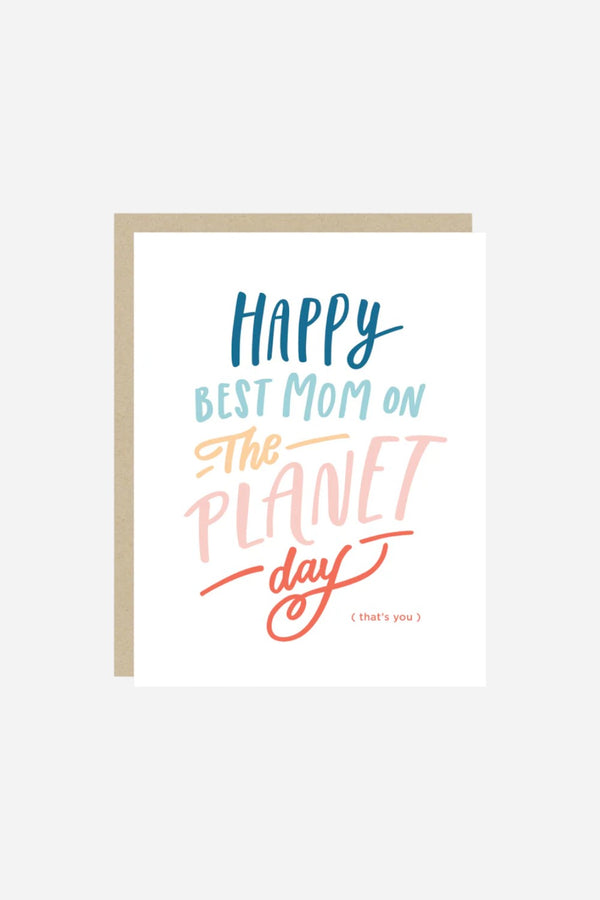 2021 Co Best Mom on the Planet Mother's Day Card