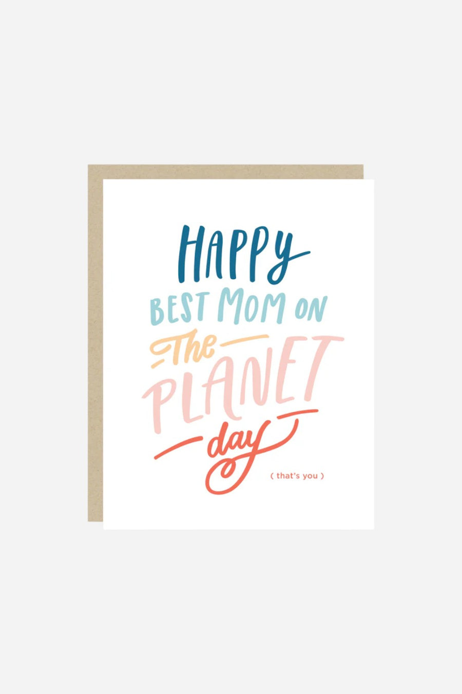 2021 Co Best Mom on the Planet Mother's Day Card