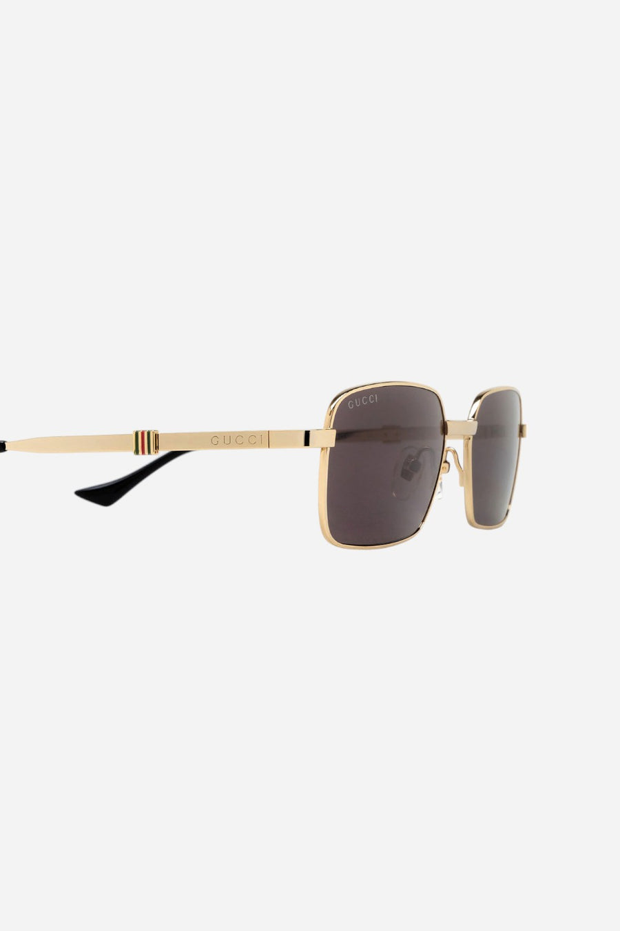 Gucci Gold/Grey Slim Rectangle Sunglasses - Gg1495s-001 56