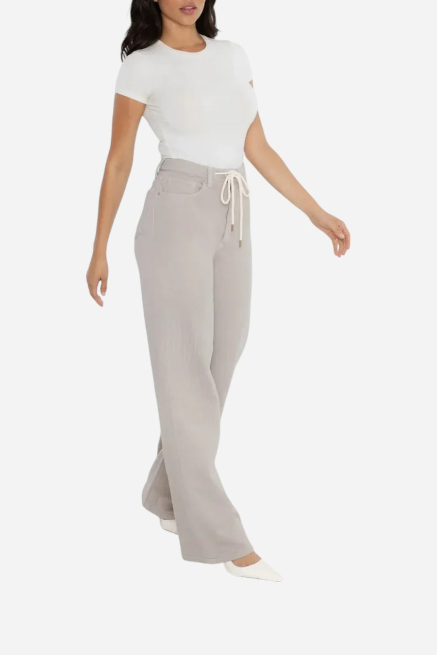 Rudes Denim The Riley Vintage High Rise in Creme