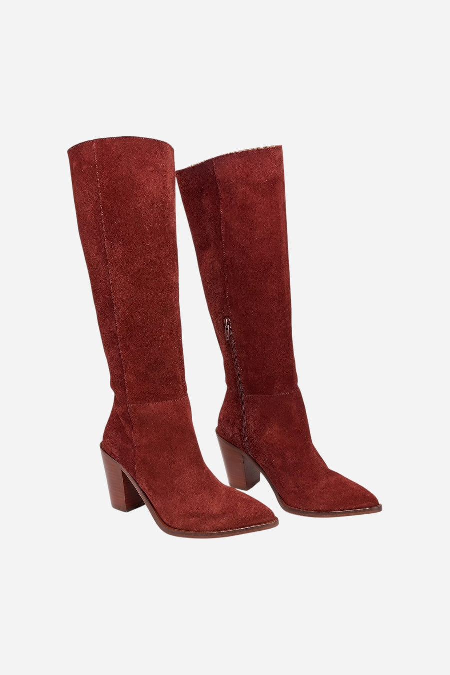 Intentionally Blank Debbie Boot in Mahogany Suede