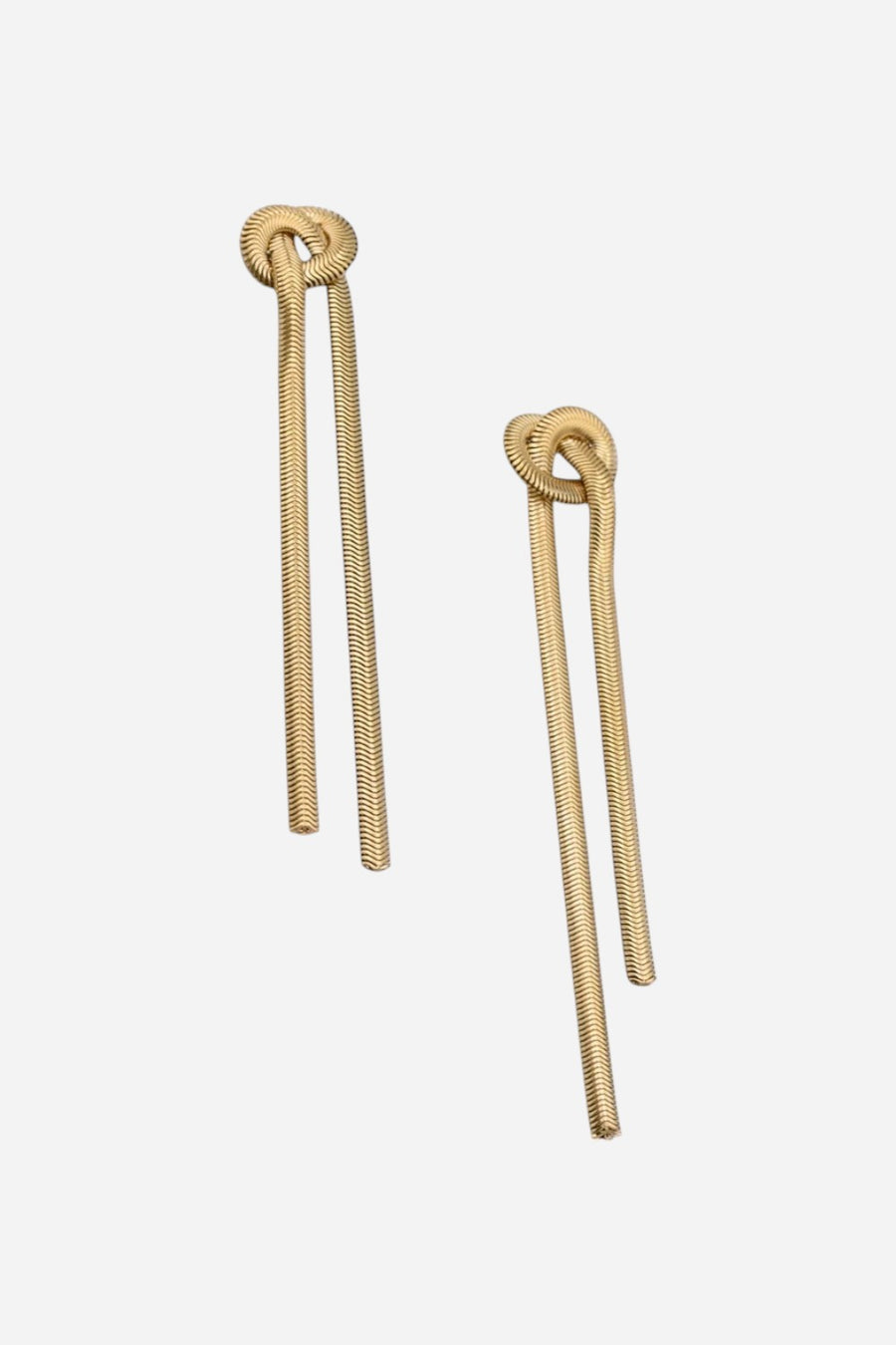 Farrah B Tied Down Earrings in Gold