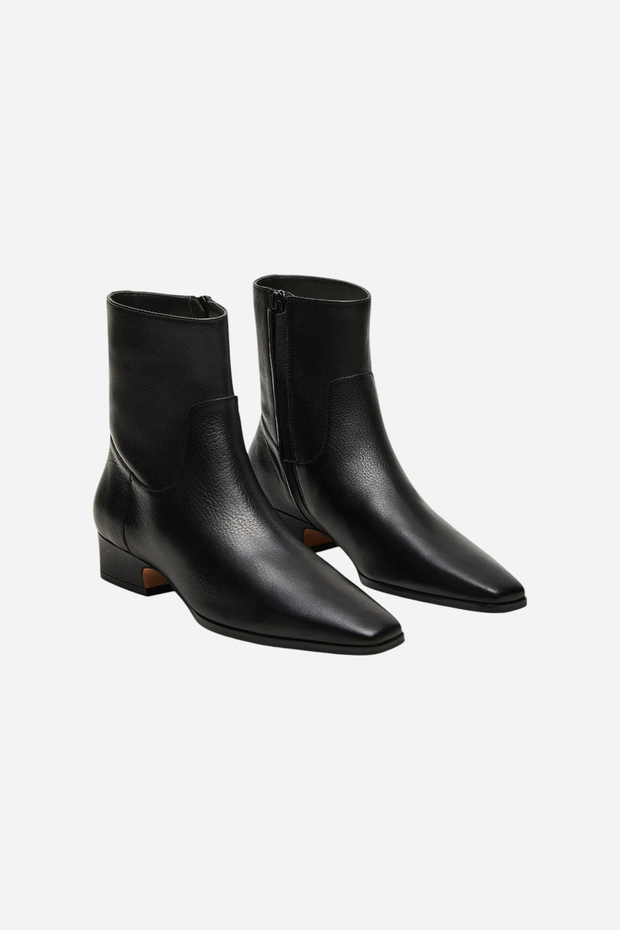 Steve Madden Dusty Black Leather Ankle Bootie – side view