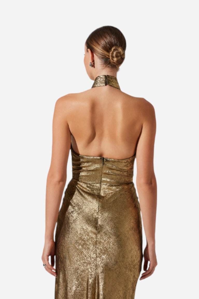 ASTR the Label Marissa Dress Gold CHROME ASTR the Label Marissa Dress Gold CHROME