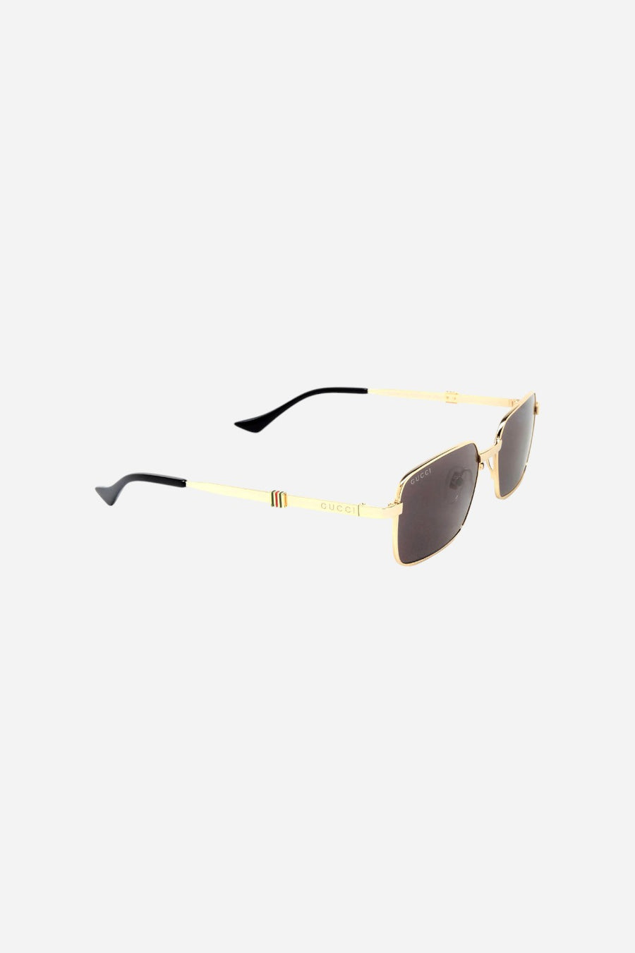 Gucci Gold/Grey Slim Rectangle Sunglasses - Gg1495s-001 56