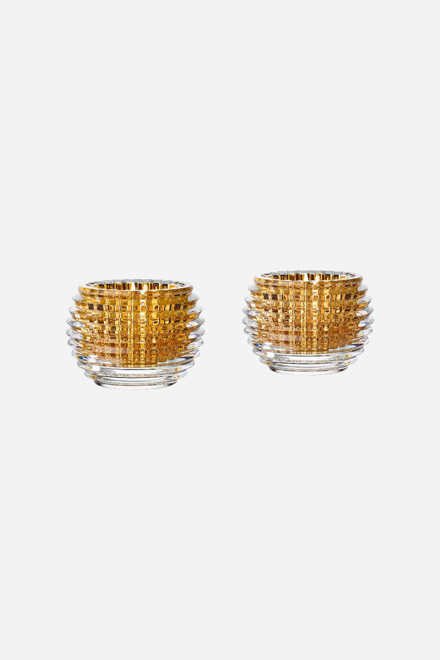 Baccarat Eye Votive Candle Holder in Gold - Set of 2