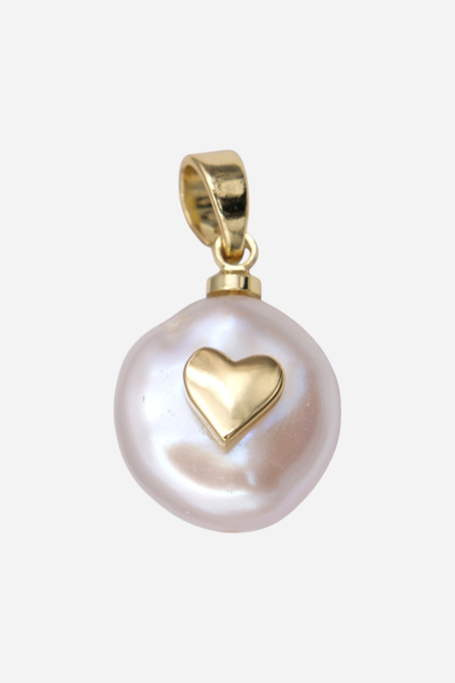 Farrah B Pearl Heart Charm