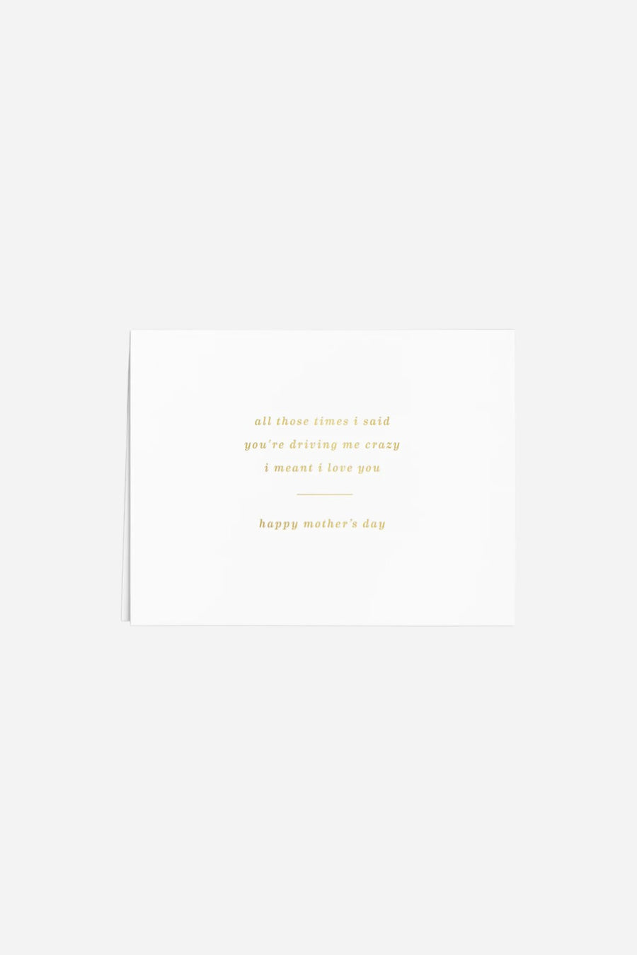 Crazy Mother's Day Greeting Card