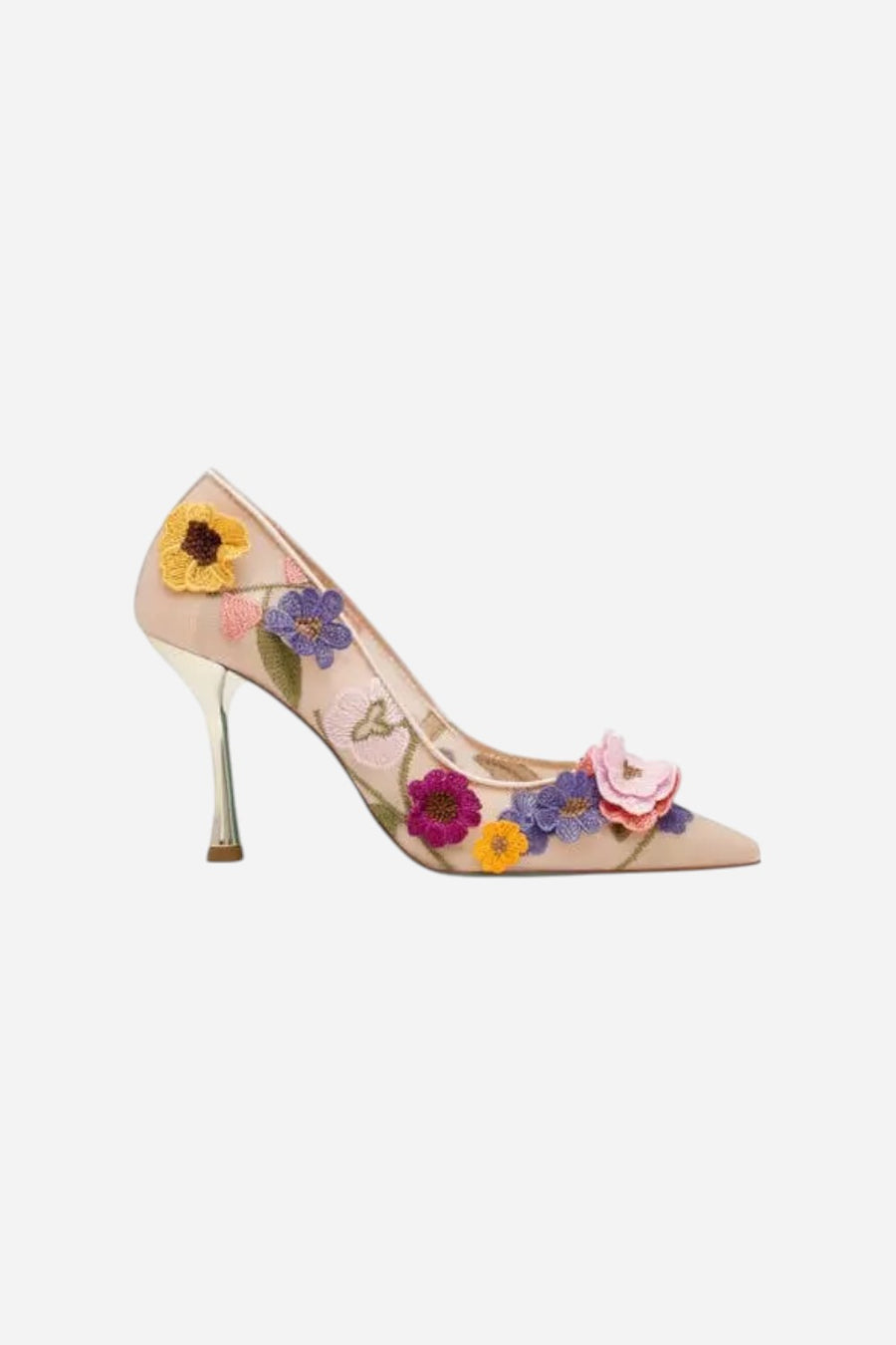 Betsey Johnson Aimey Pointed Toe Pump in Nude Floral