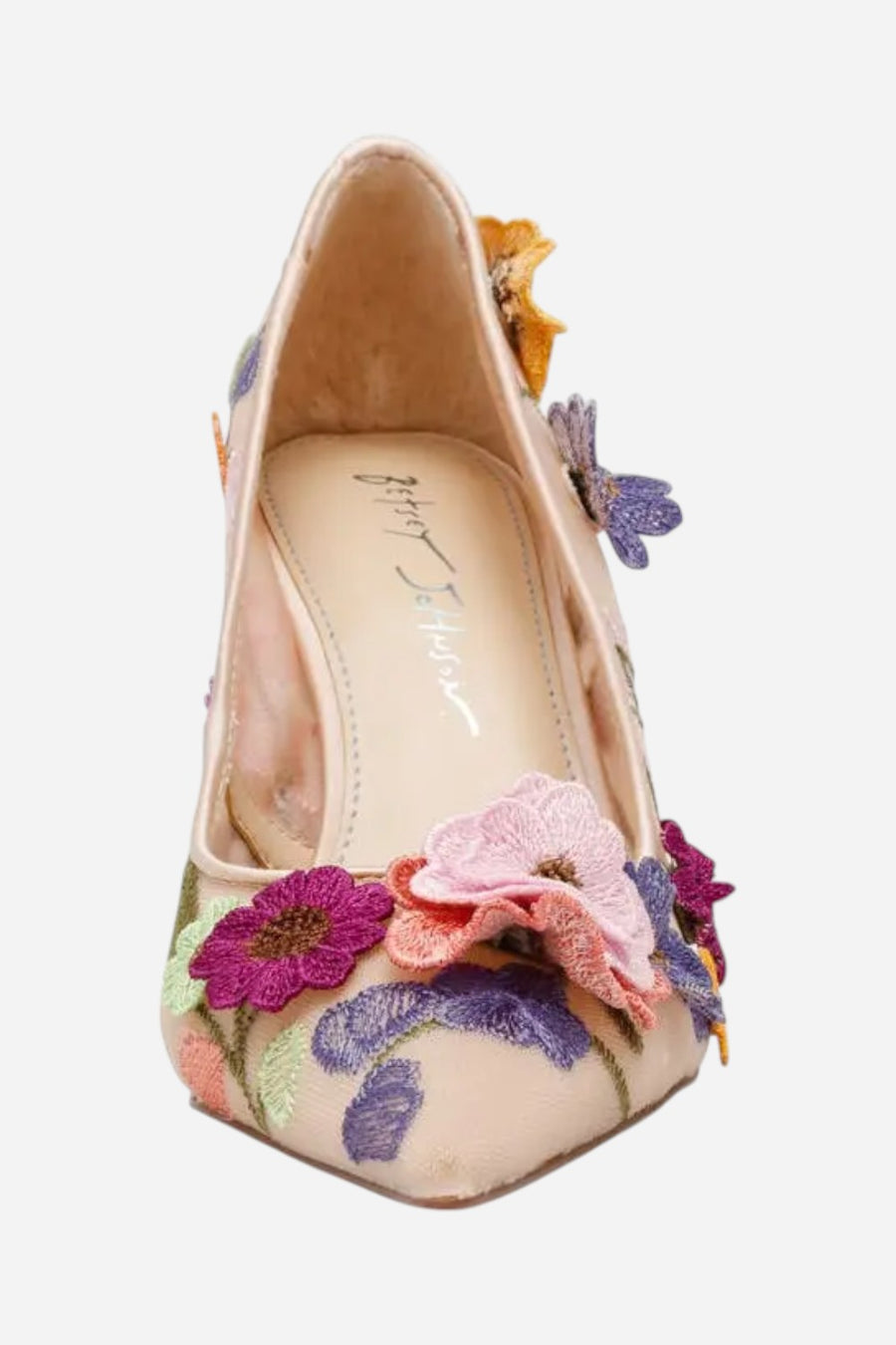 Betsey Johnson Aimey Pointed Toe Pump in Nude Floral