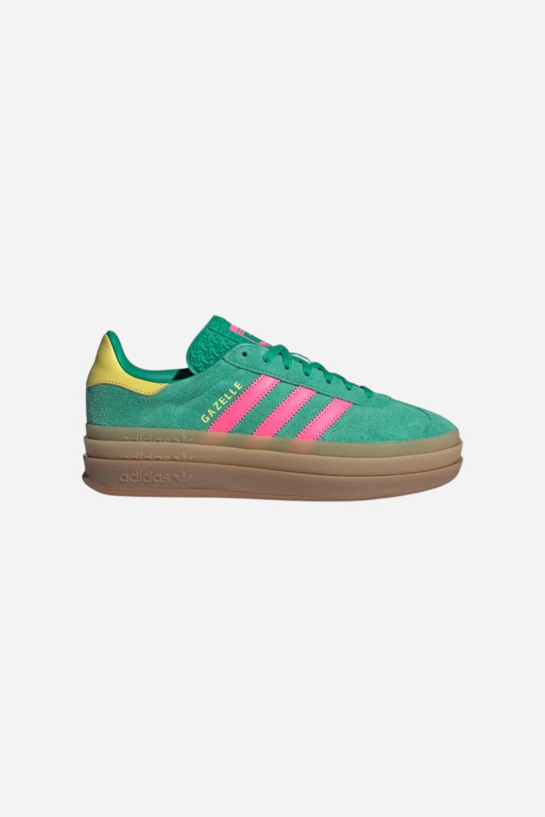 Adidas Gazelle Bold Green & Pink Suede Sneakers Jh9668 – CHROME