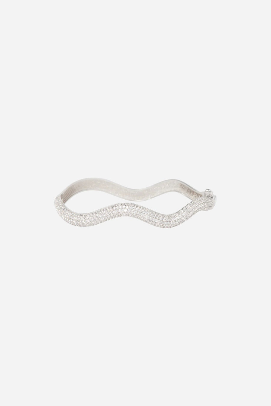 Nickho Rey Melissa Bracelet in Silver with Clear Stones