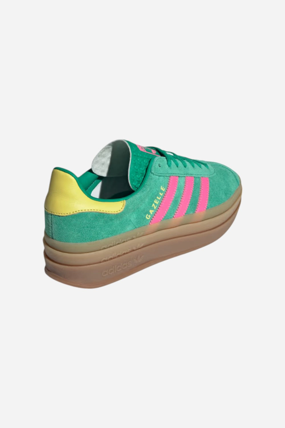 Adidas Gazelle Bold Green & Pink Suede Sneakers Jh9668 – CHROME