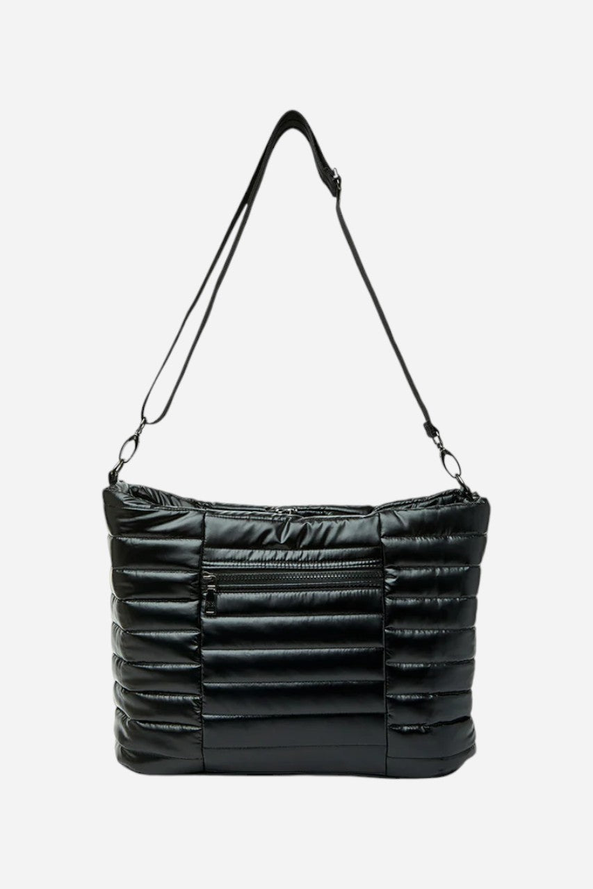 THINK ROYLN Two Faced Reversible Tote in Pearl Black