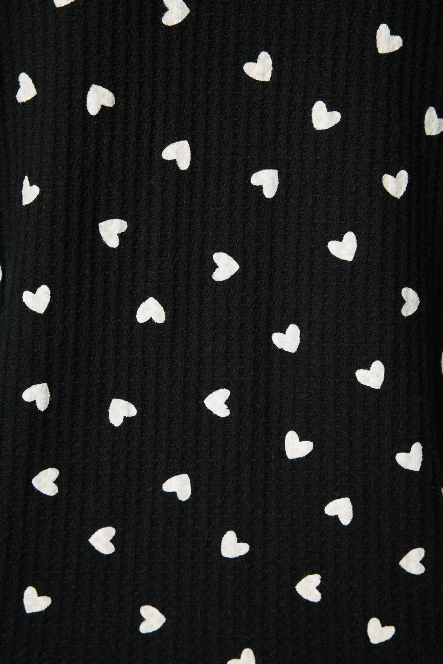 PJ Salvage Tiny Hearts Waffle Thermal Ski Jammie Set