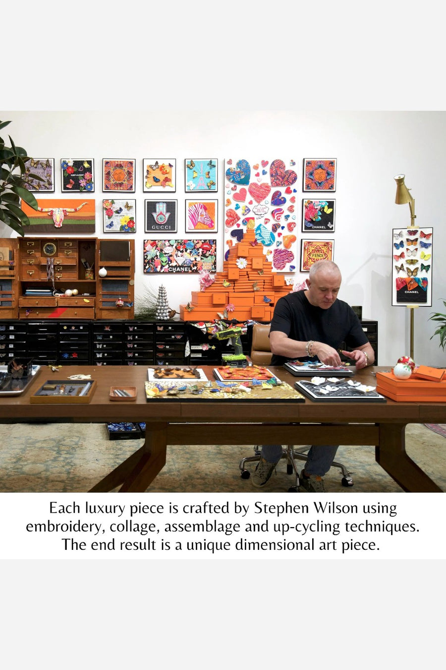 Stephen Wilson Studio Gucci Green Cherry Blossoms