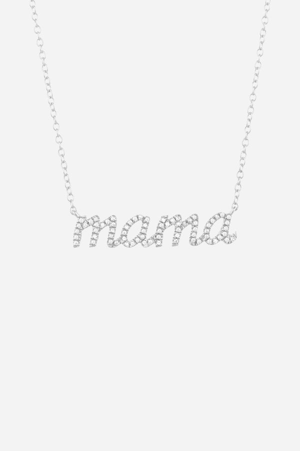Ella Stein Love You Mama Necklace in Sterling Silver