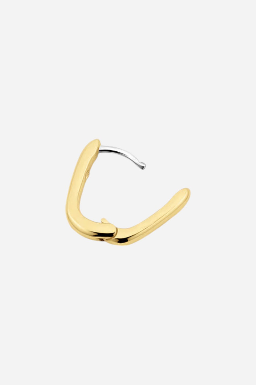 Gorjana Lou Link Charm Huggie Earring in Gold