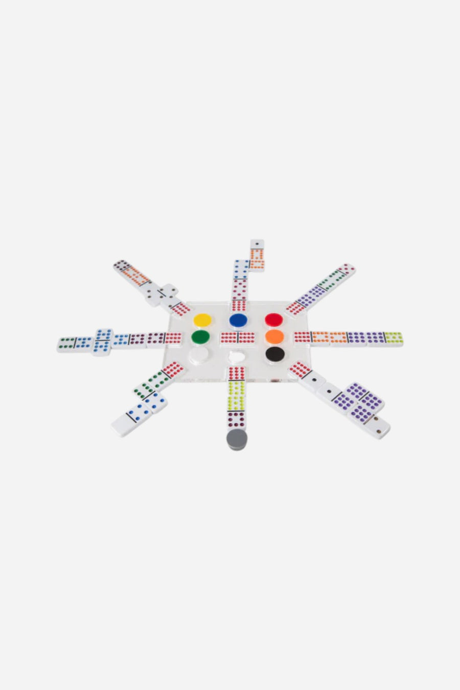 Luxe Dominoes El Tren In White