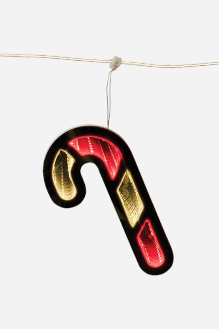 Infinity Light Candy Cane Garland – back view