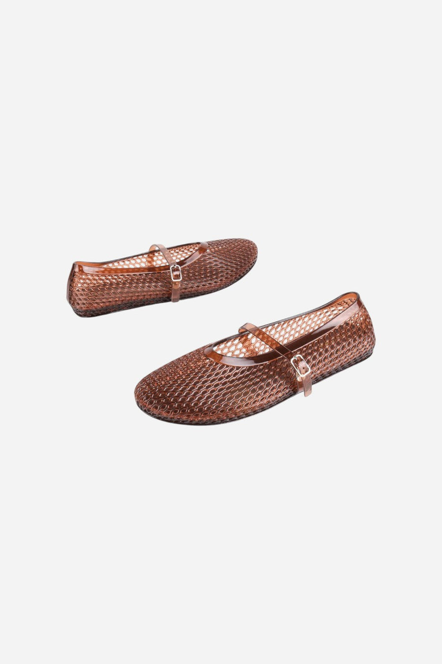Intentionally Blank Classy Jelly Mary Jane in Mocha – flat lay
