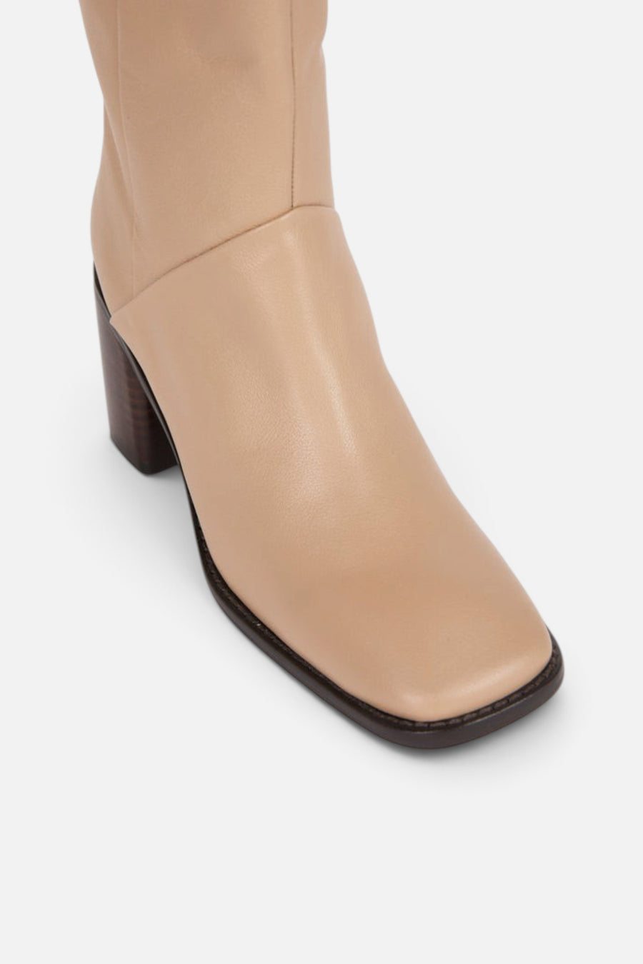 Intentionally Blank Coucou Tall Heeled Boot in Clay – detail