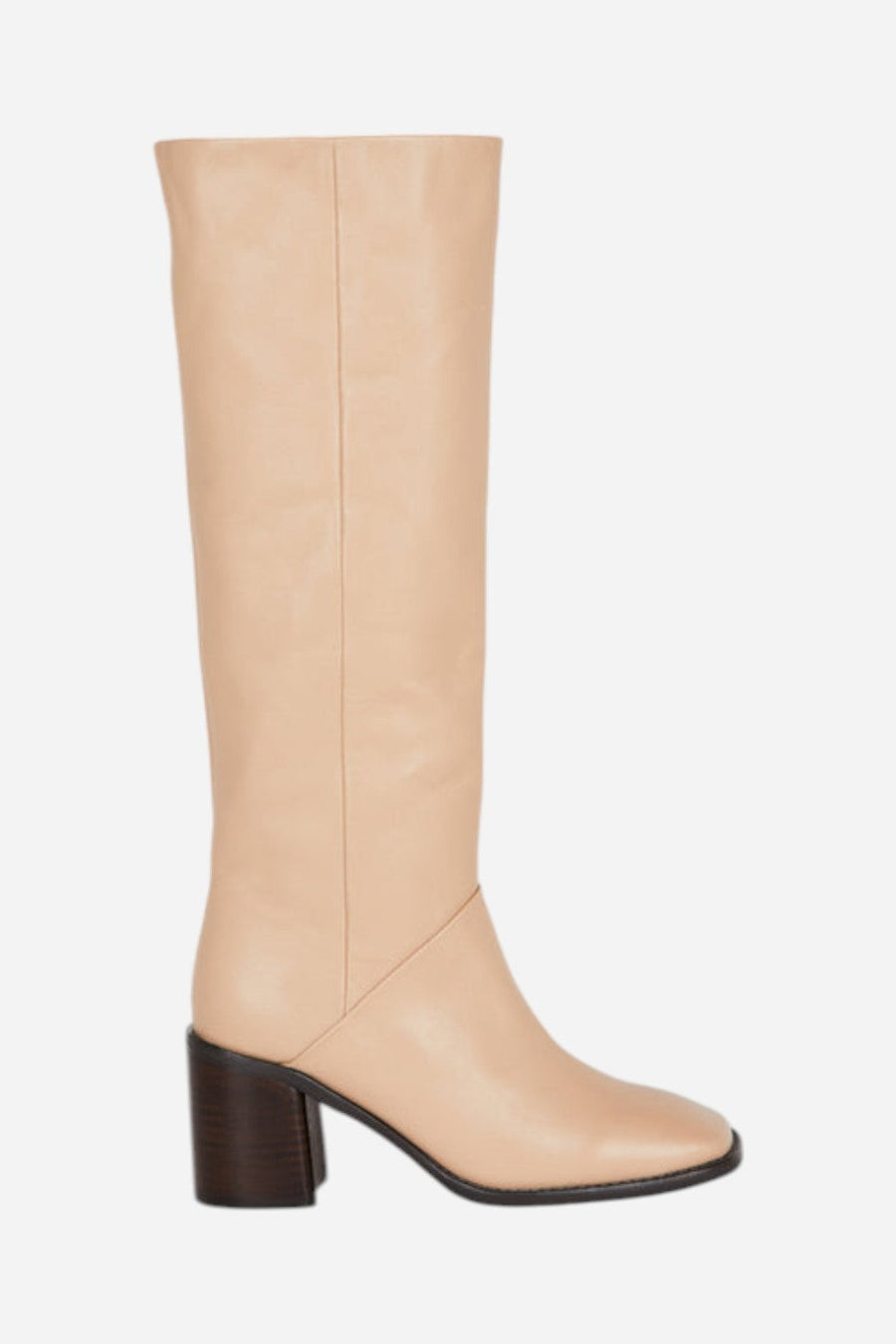 Intentionally Blank Coucou Tall Heeled Boot in Clay – front view