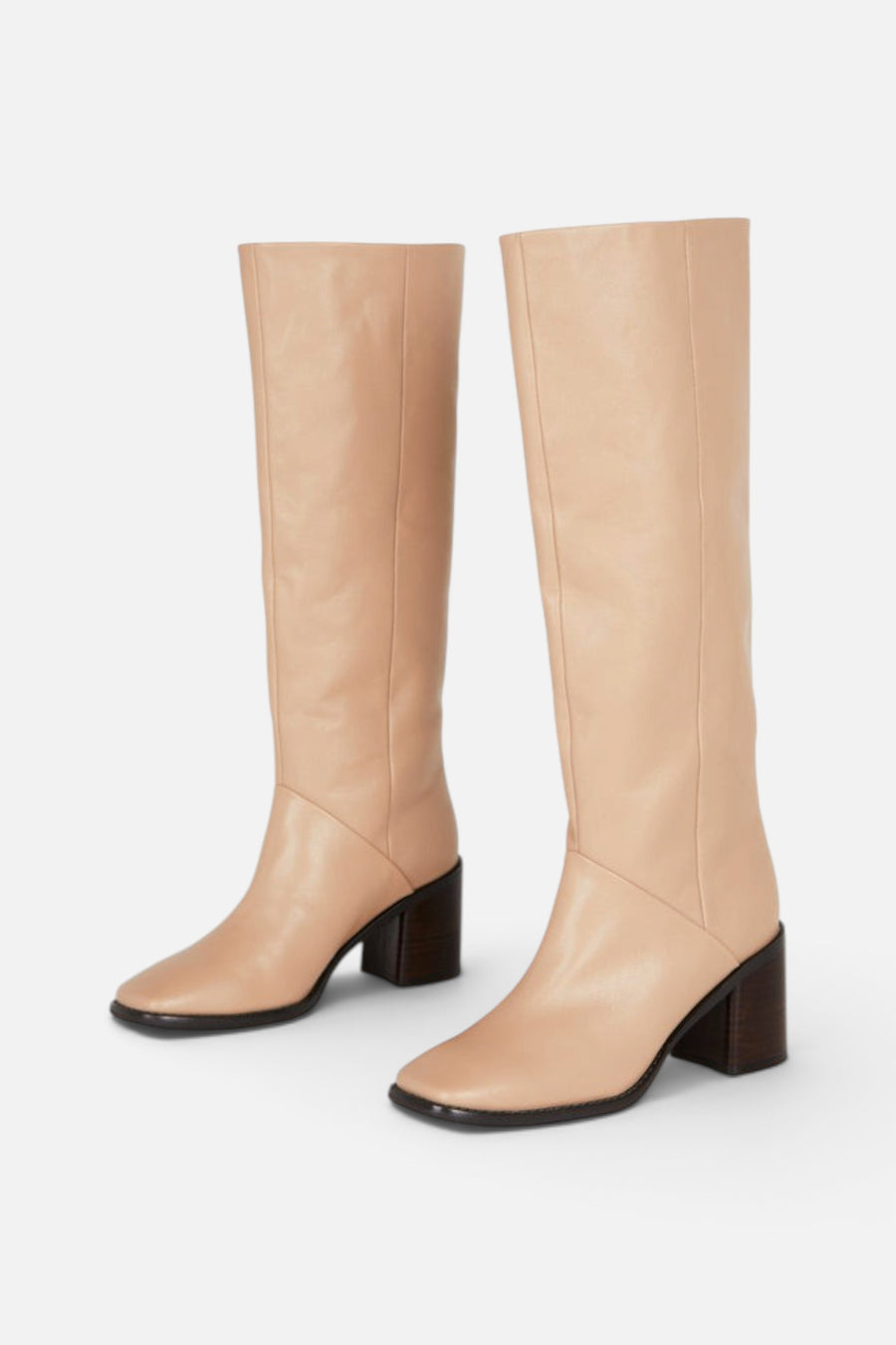 Intentionally Blank Coucou Tall Heeled Boot in Clay – side view